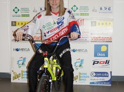 Axelle Jacques 2ème en coupe de frnace bmx (minimes filles)