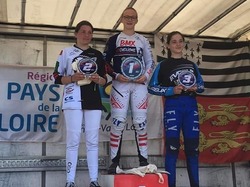 Blanche Gordesse Goffette, 1ère cadette BMX Cholet, Challenge France.