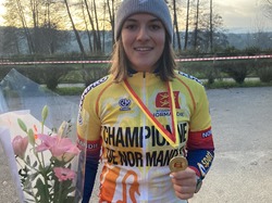 Lise Klaes Championne de Normandie Cyclo-Cross Juniors dames 2023