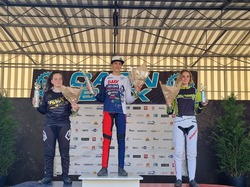 Louise Pottier 1ère challenge France Nord Ouest à Caen en cadettes.