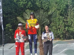 Louise Pottier Championne de Normandie BMX 2023 Elites Dames