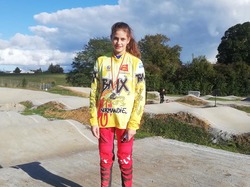 Louise pottier championne de Normandie BMX cruiser dames et Minimes filles