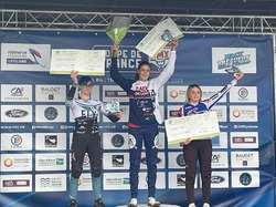 Louise Pottier, vainqueur de la 4ème manche de la Coupe de France BMX juniors dames