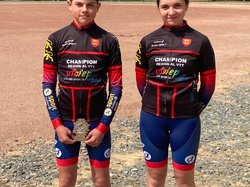 Sarah Delestre et Nolann Morel, Champions de Normandie VTT Ufolep 2022