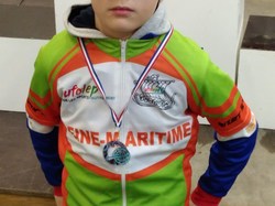 Tyron Pion, Champion de Seine Maritime VTT Ufolep en 9/10 ans